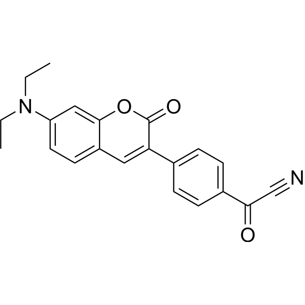 4-(7-Diethylaminocoumarin-3-yl)benzoyl cyanide 203256-20-6